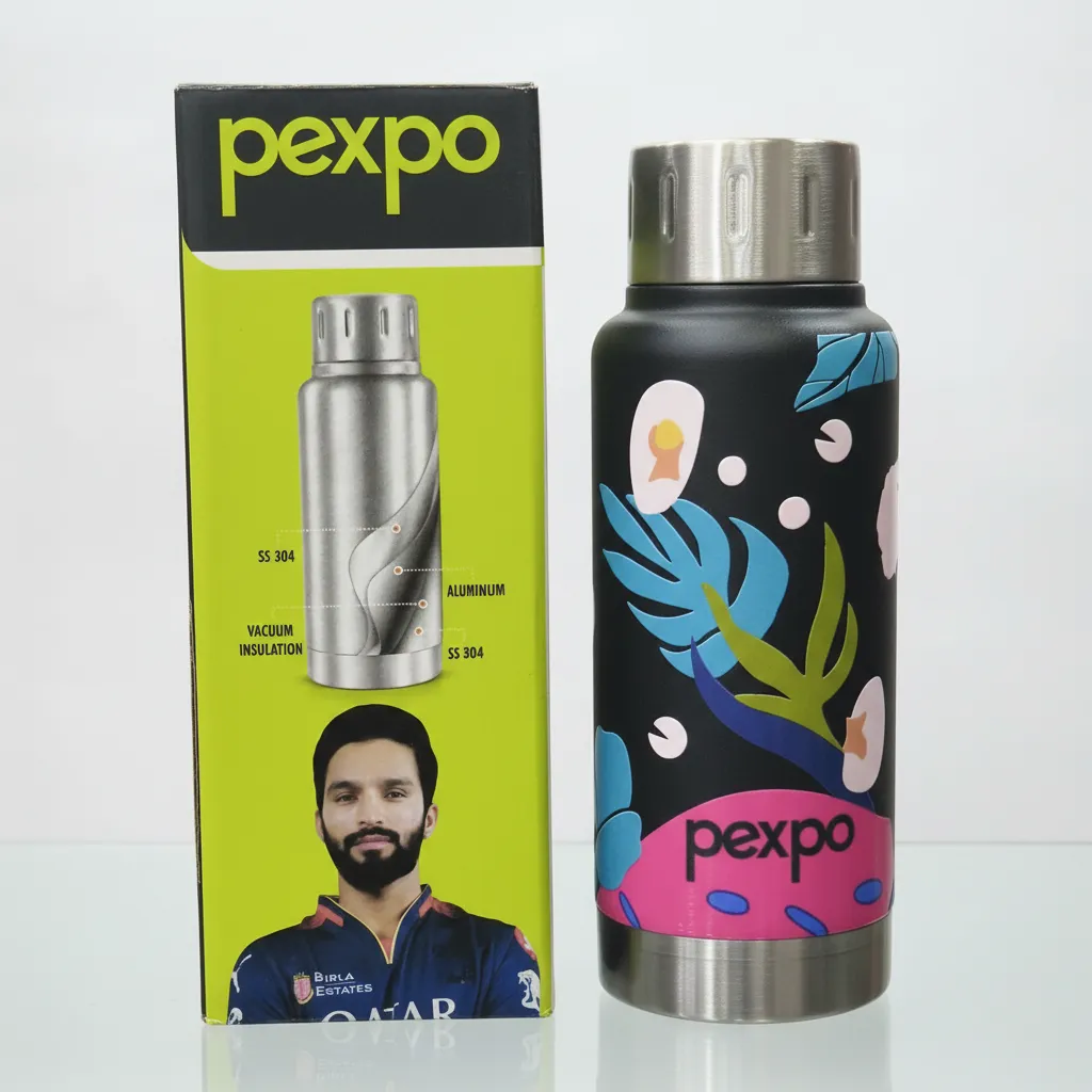 Pexpo Ecosteel Bottle Black view 2