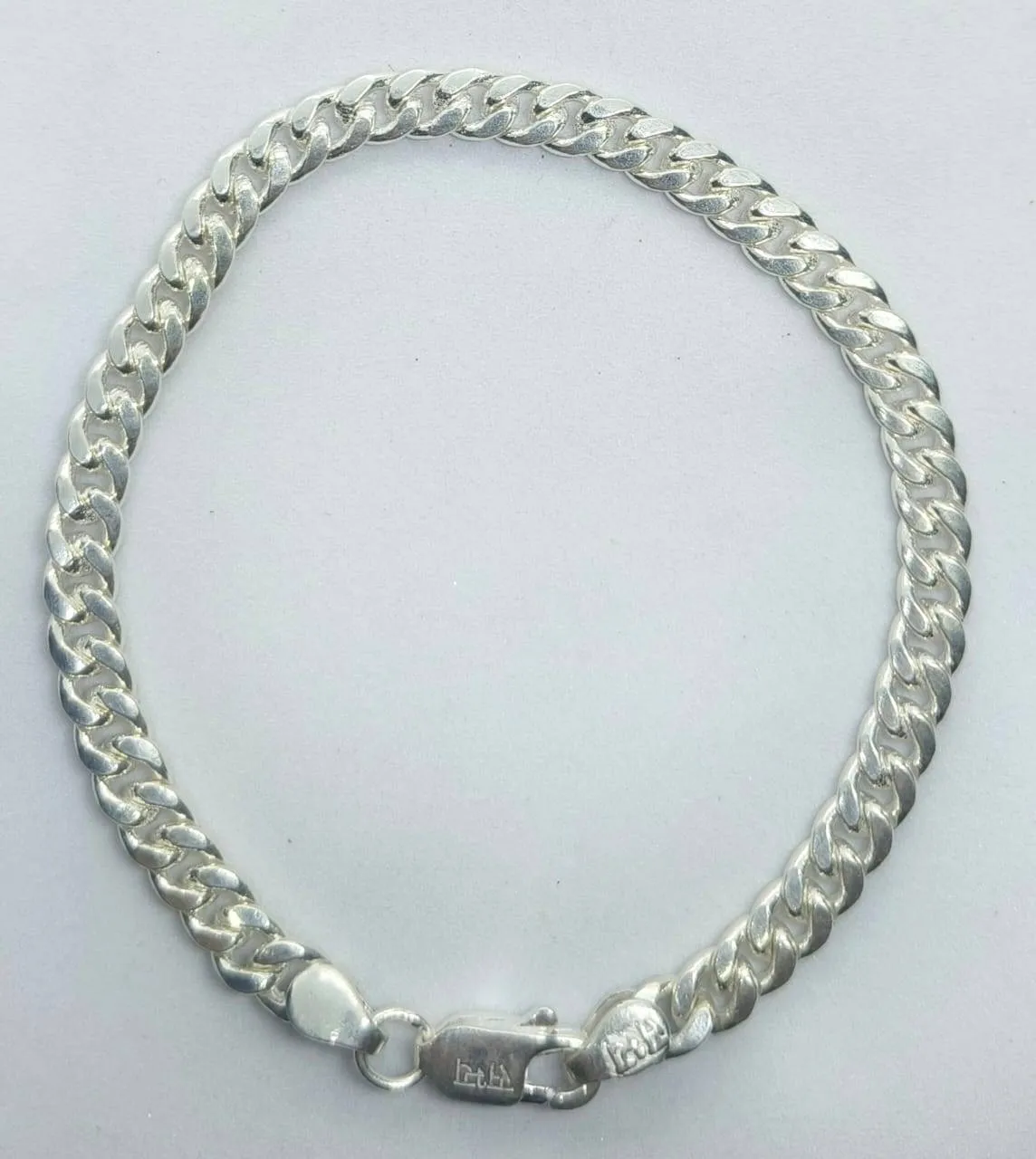 Silver Cuban Link Bracelet (AVBR-05) view 3