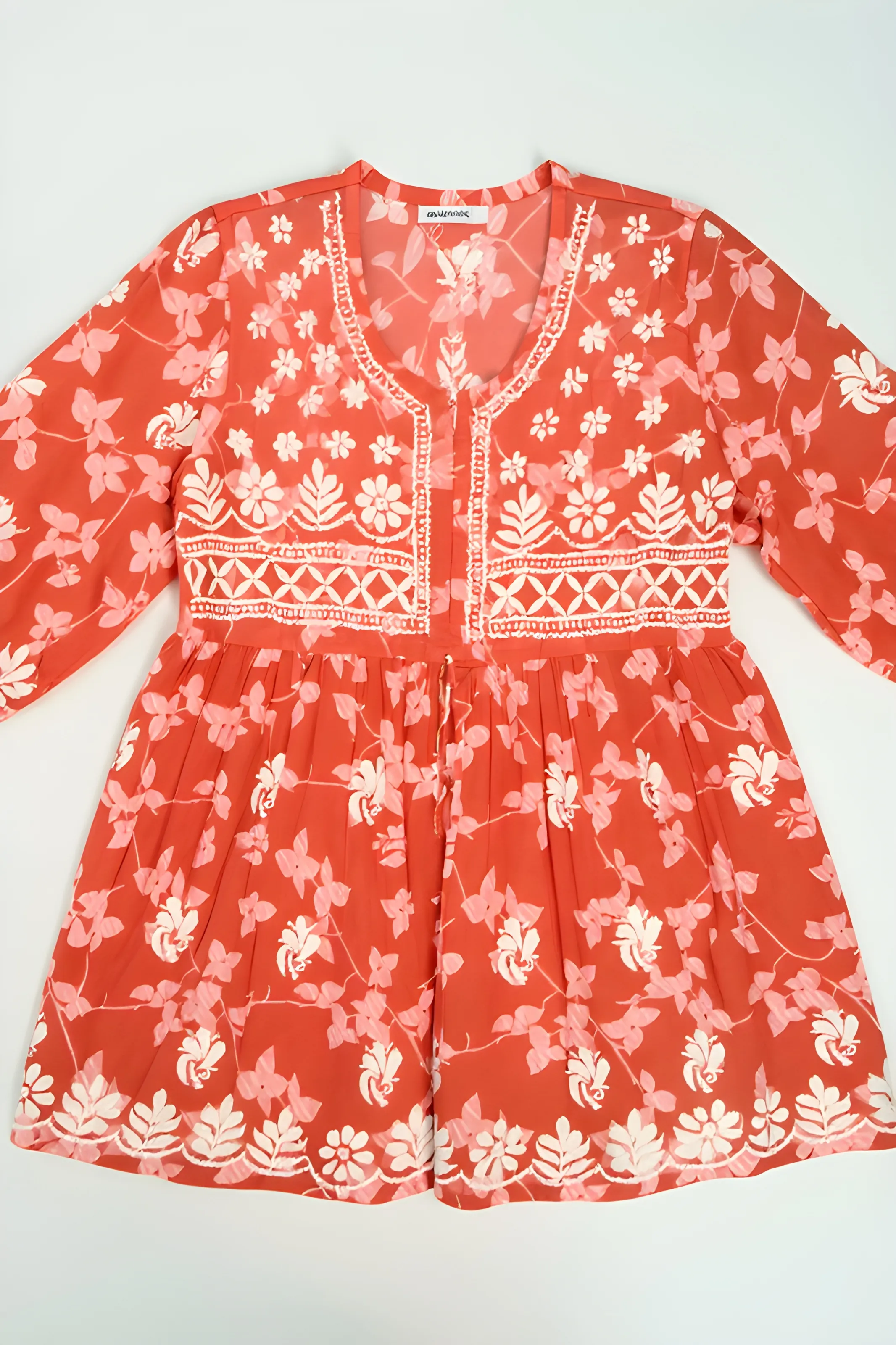 Floral Embroidered Kurti view 2
