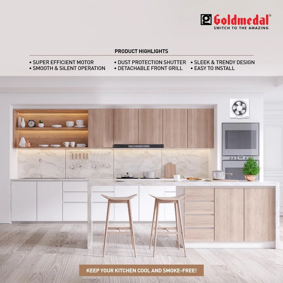 Goldmedal Exhaust Fan 200mm view 2