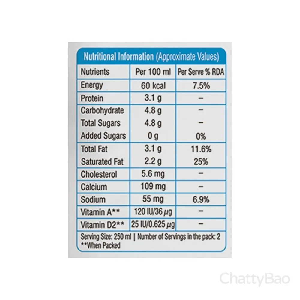 Mother Dairy Toned Milk 500 ml view 3