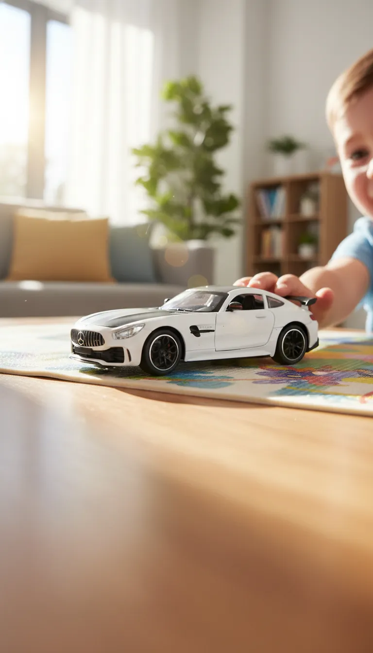 Diecast Model Sports Car Mercedes view 3