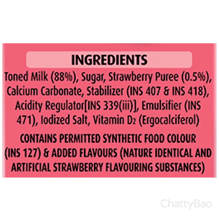 Real Strawberry Milkshake 180 ml view 5