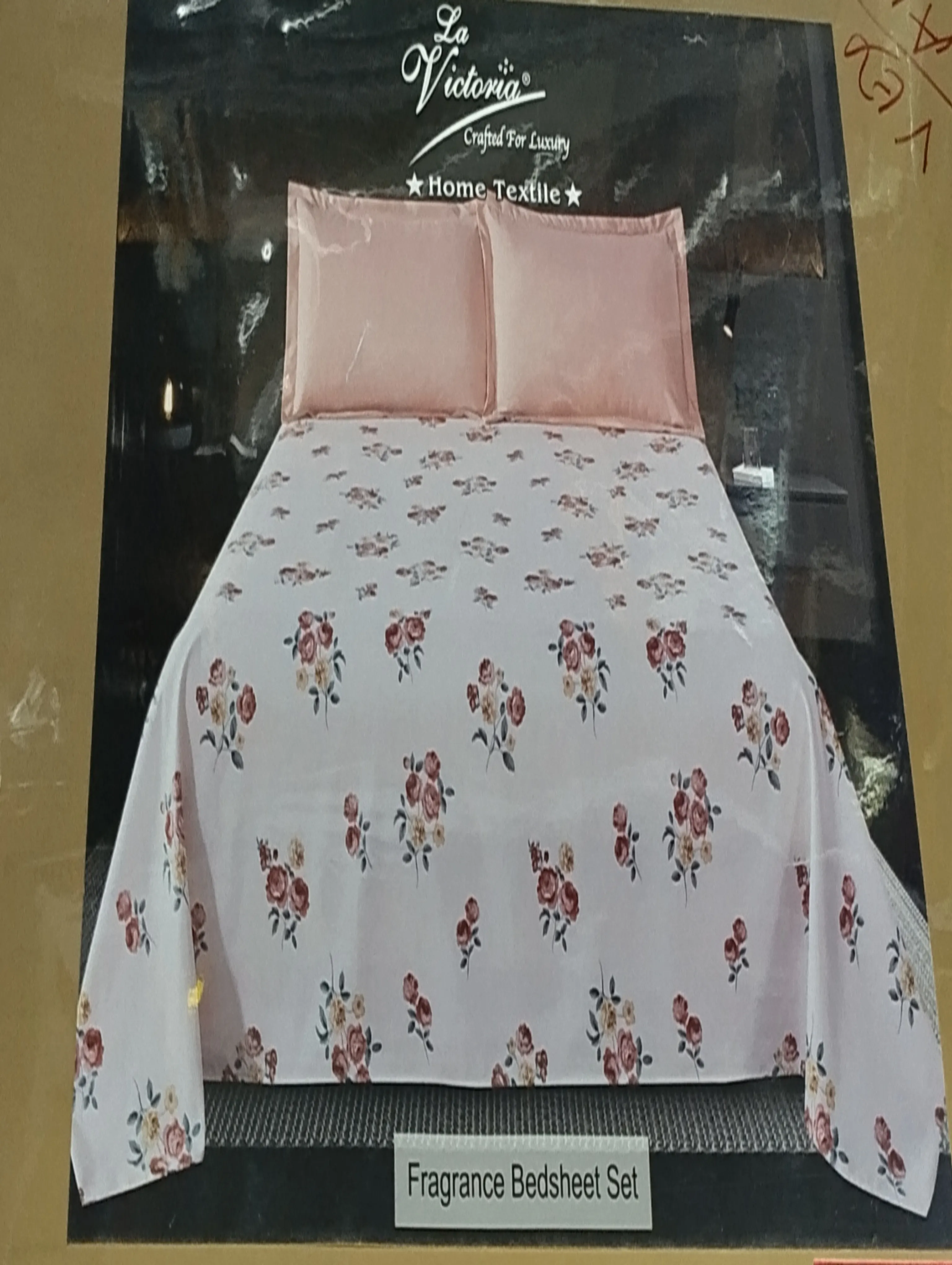 King Size Floral Print Bedsheets view 2