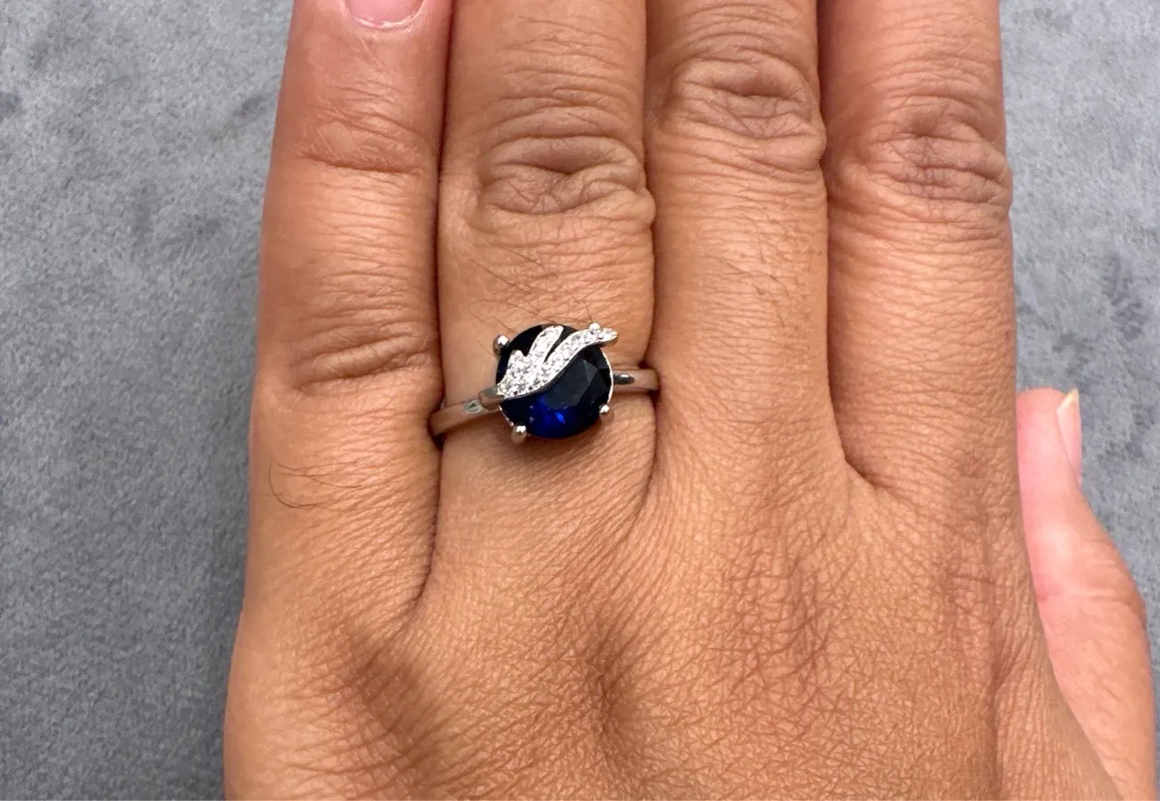 Sapphire Statement Ring view 3