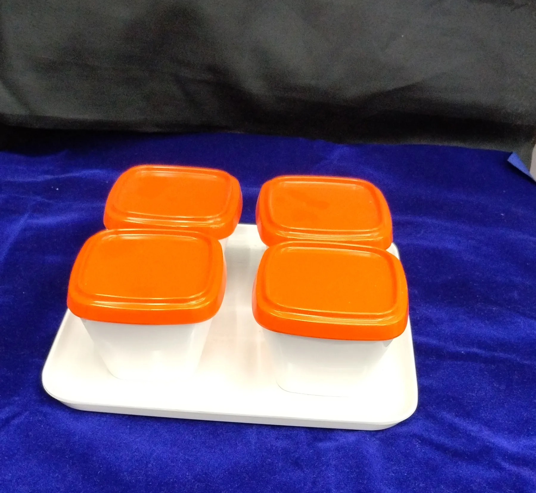 Orange-Lidded Containers Melamine view 2