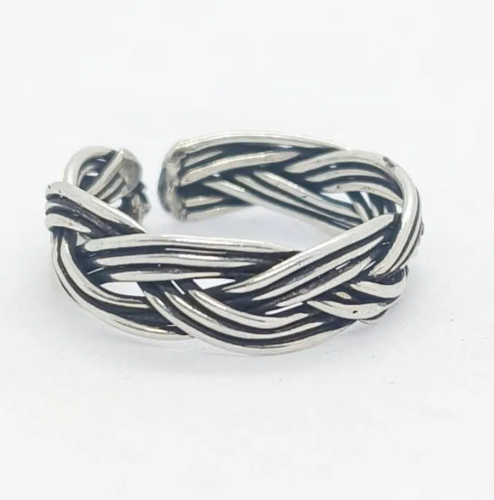 Silver Twist Ring (AVSLR-33) view 5