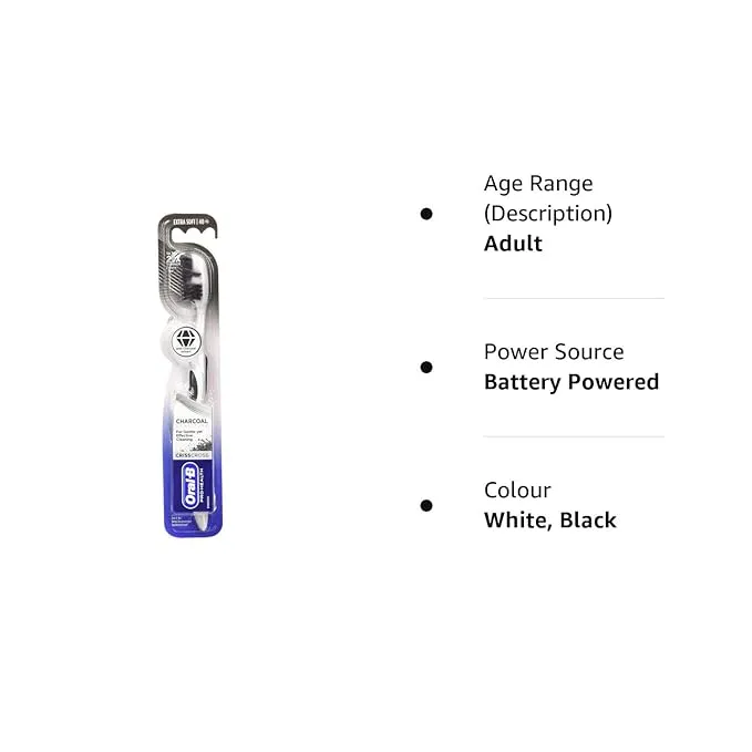 Oral B Pro-Health Criss Cross Charcoal manual Toothbrush 1 Peice view 3