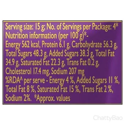 Cadbury Dairy Milk Silk Oreo Chocolate Bar 60 g view 3