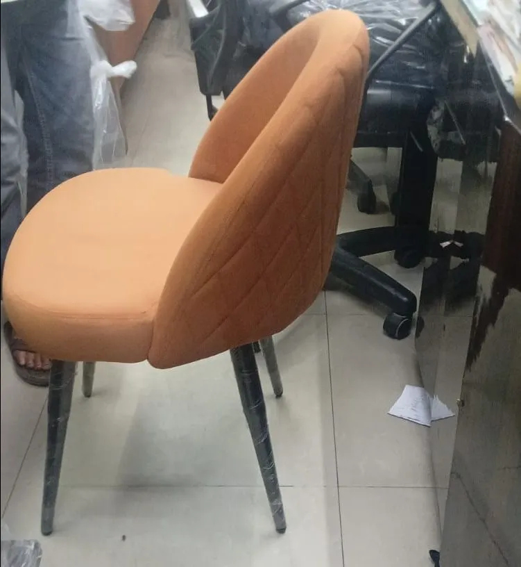 Modern Velvet Chair view 4