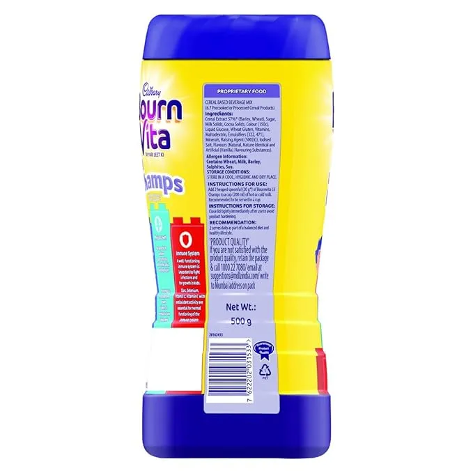 Cadbury Bournvita Lil Champs Jar 500 g view 3