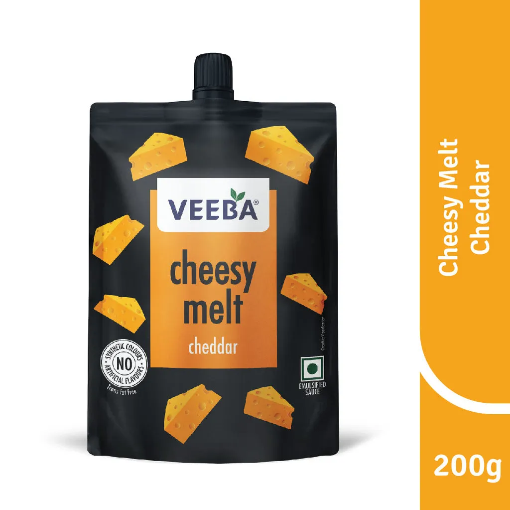 Veeba Cheesy Melt Cheddar 200 g view 3
