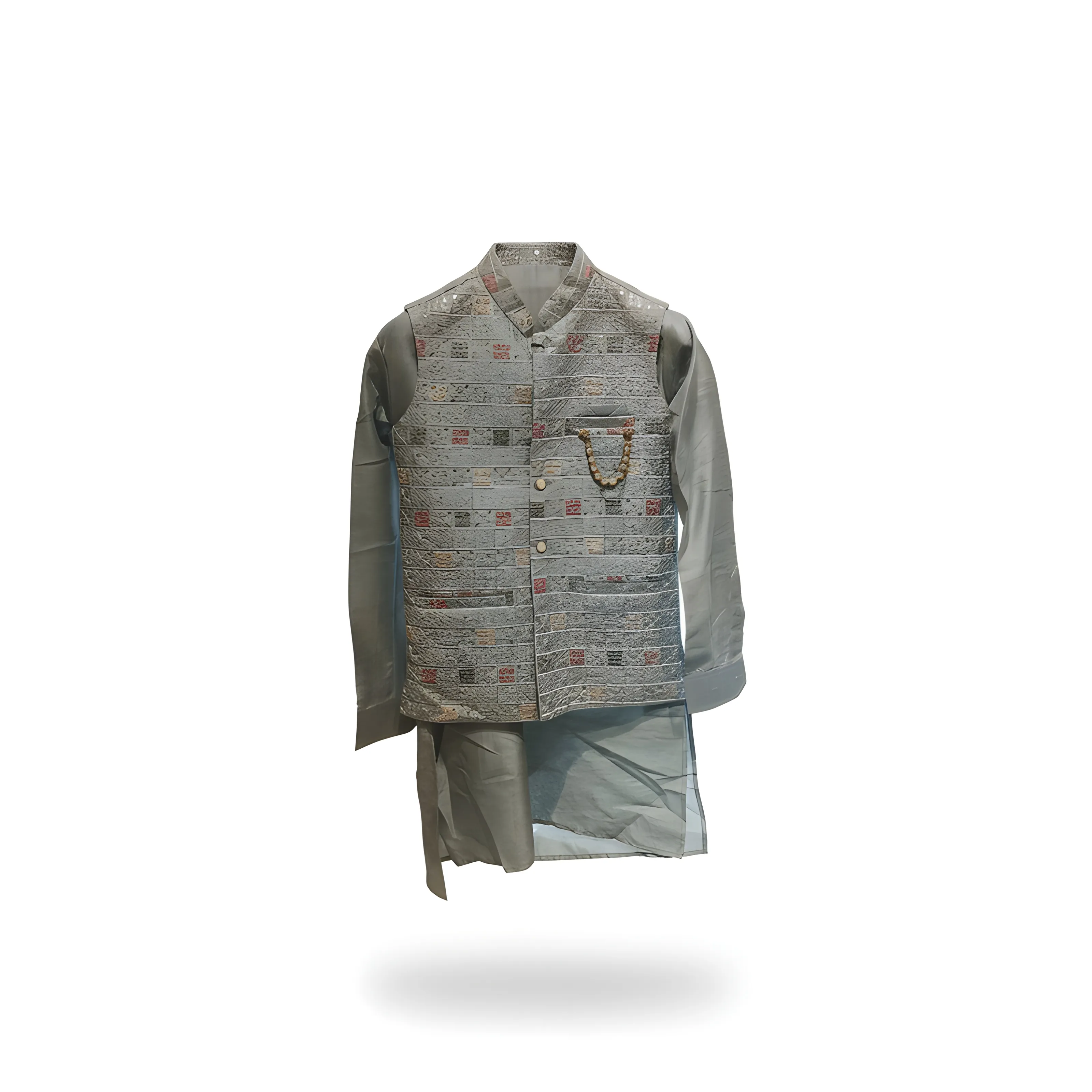 Mens Embroidered Ethnic  Koti Kurta view 2