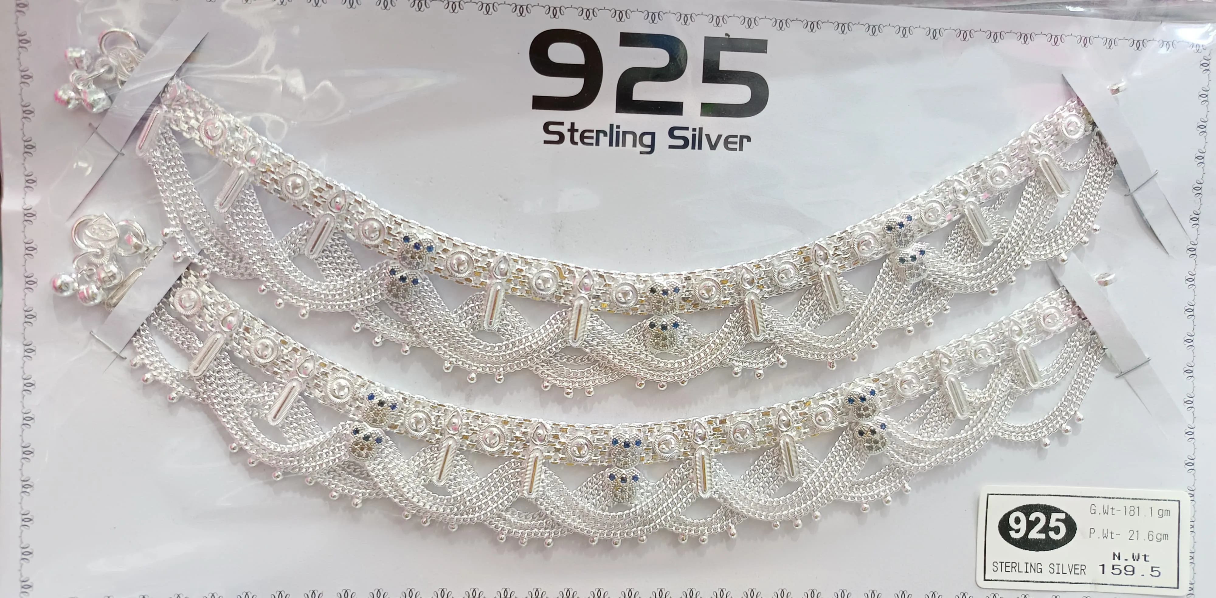 925 Sterling Silver Payal 4 view 2