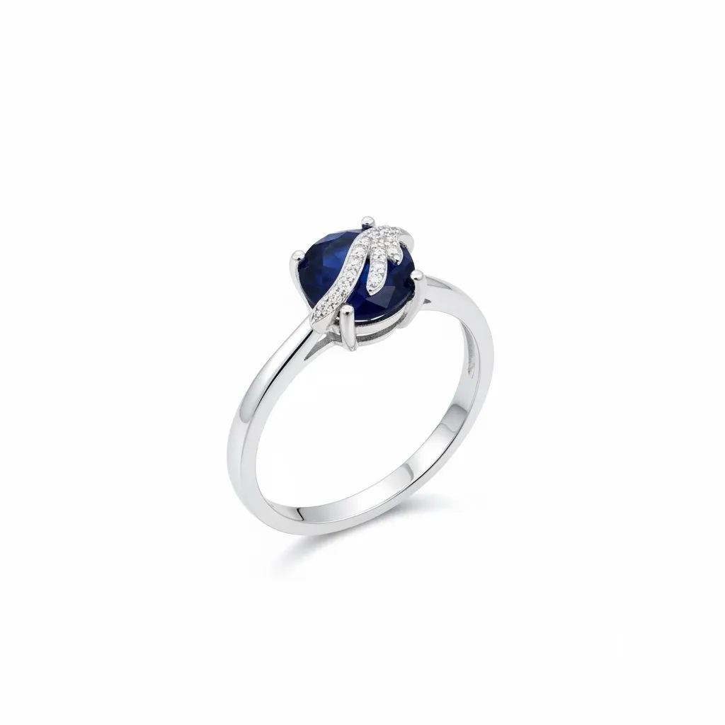 Sapphire Statement Ring view 2