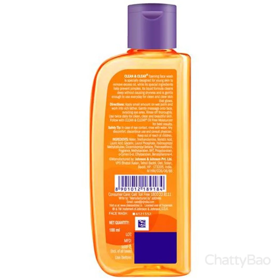 Clean & Clear Foaming Face Wash 100 ml view 2