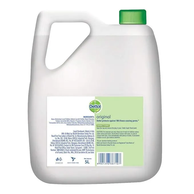 Dettol Original Germ Protection Handwash Liquid 5 L view 3