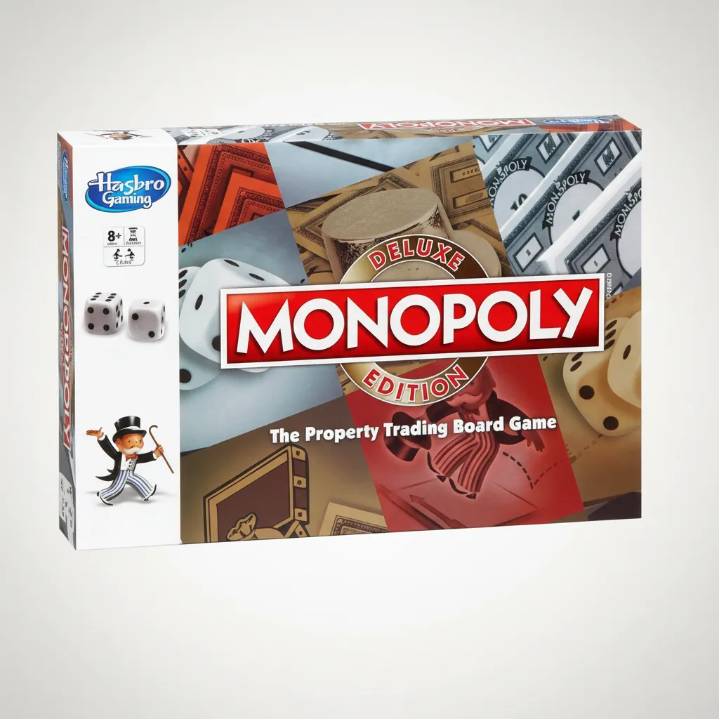 Monopoly Deluxe Edition Board Game, Fantasy Board Game, Games & Puzzles for Friends and Family, Board game for Boys and Girls Ages 8 years+