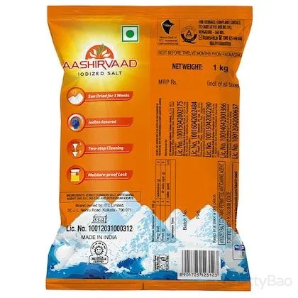 Aashirvaad Iodised Salt 1 Kg view 2