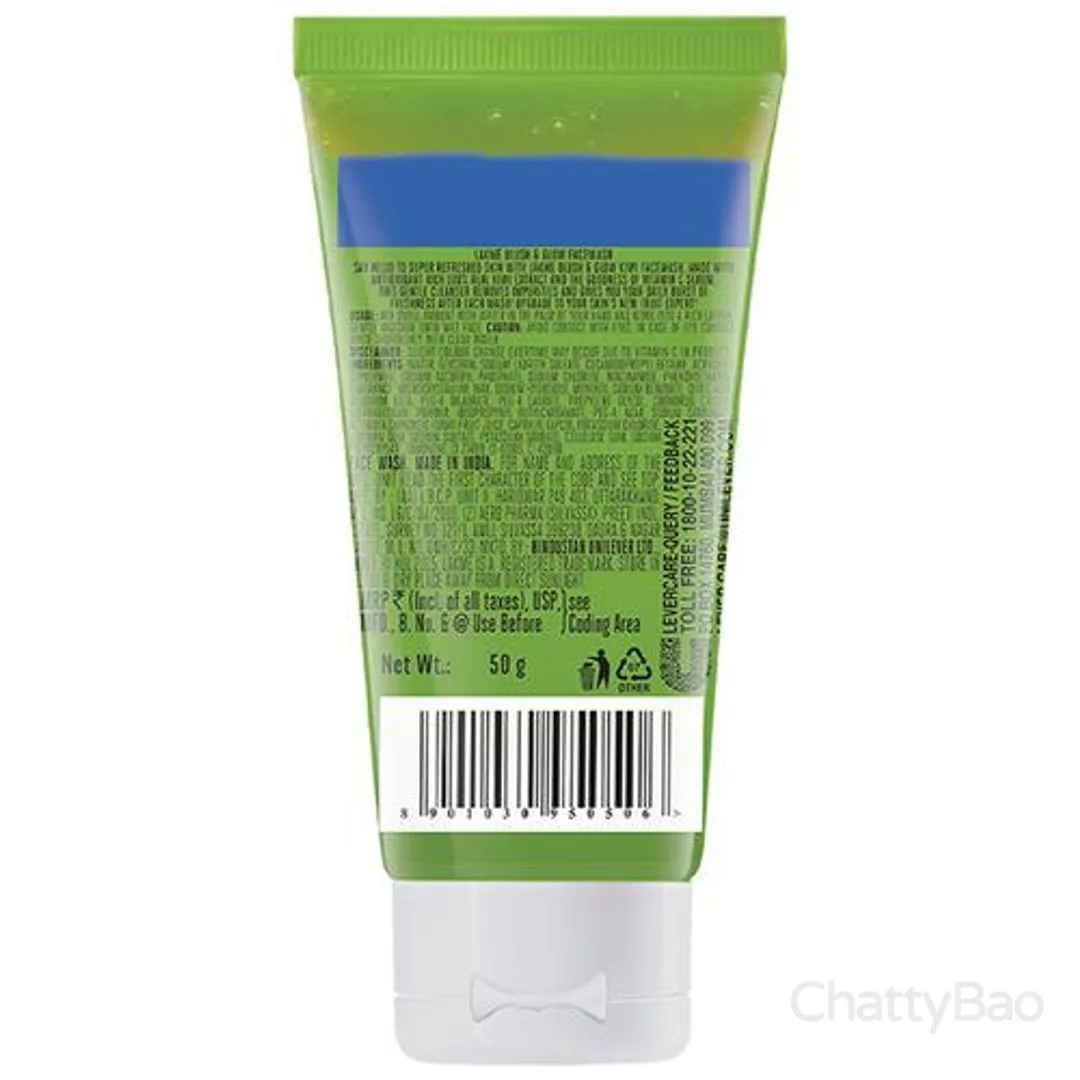 Lakme Blush & Glow Face Wash - Kiwi With Vitamin C Serum 50 g view 2