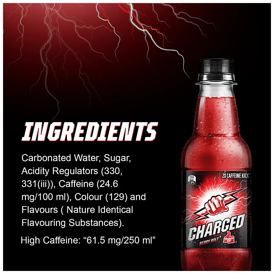 Charged Drink by Thums Up - Berry Bolt 250 ml view 4