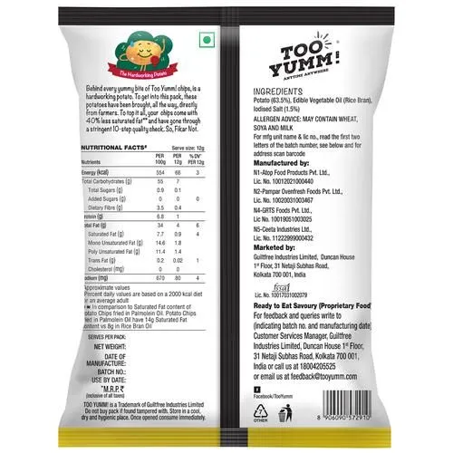 Too Yumm Potato Chips - Classic Salted 45 g view 2