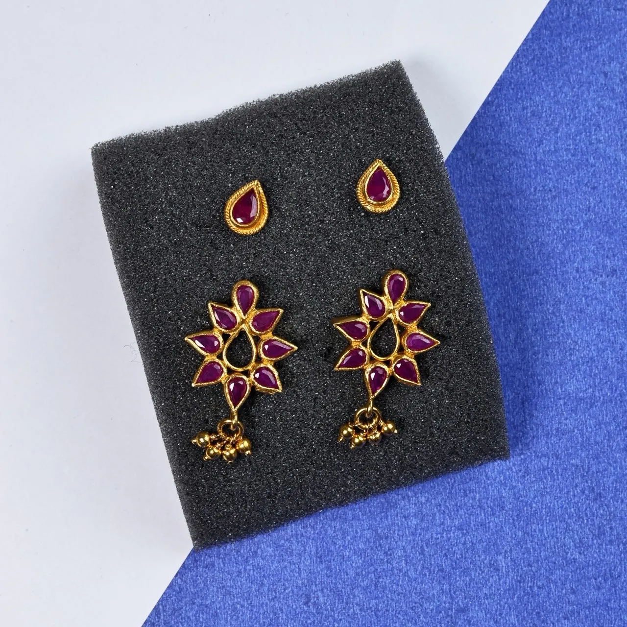 Convertible Kundan Inspired Earrings view 2