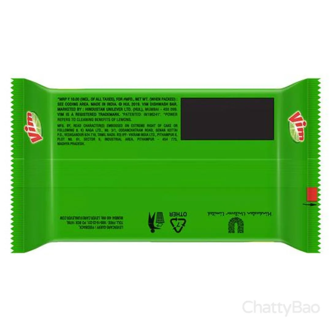 Vim Dishwash Bar - Lemon 125 g view 2
