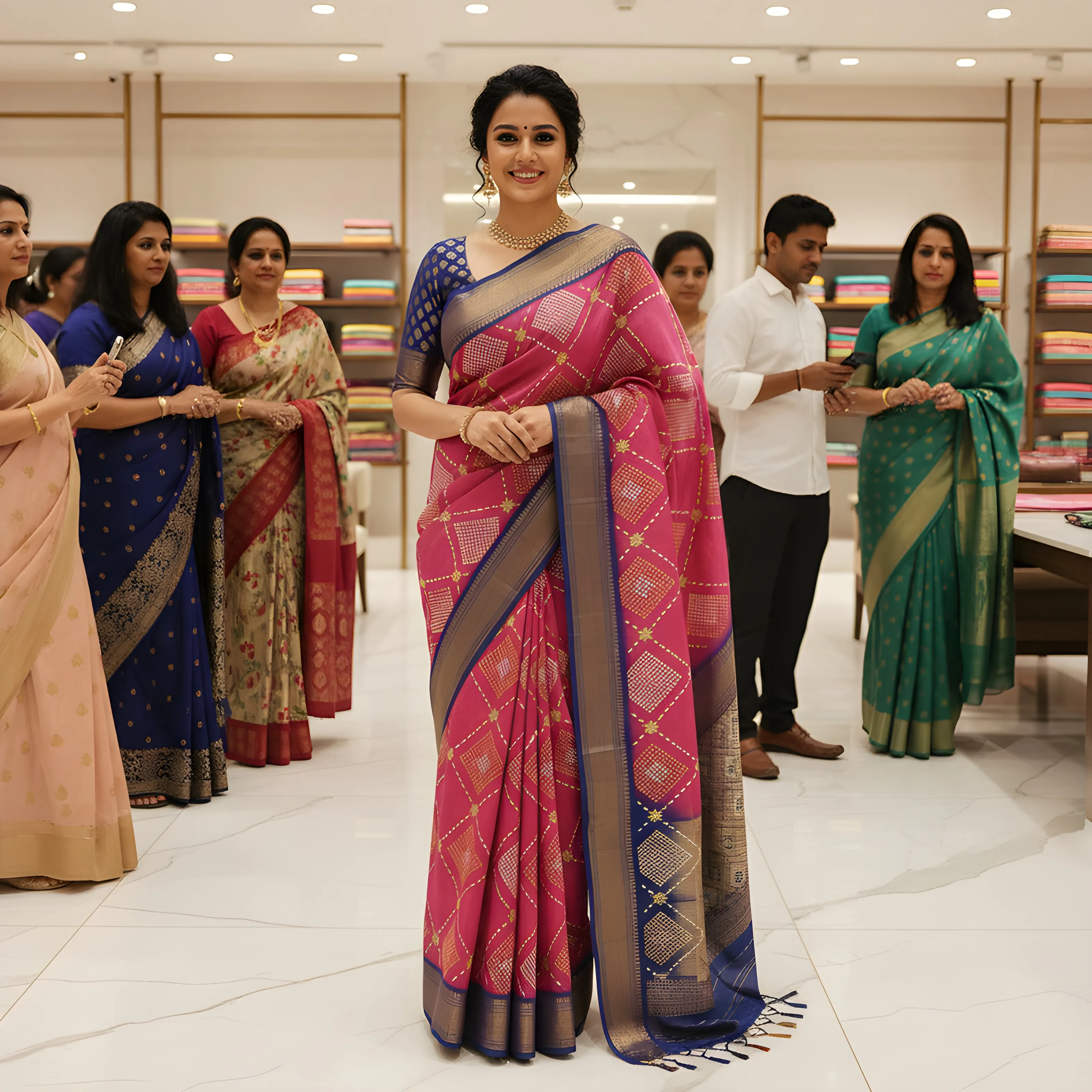 The Mirror Story Rajwadi Silksaree