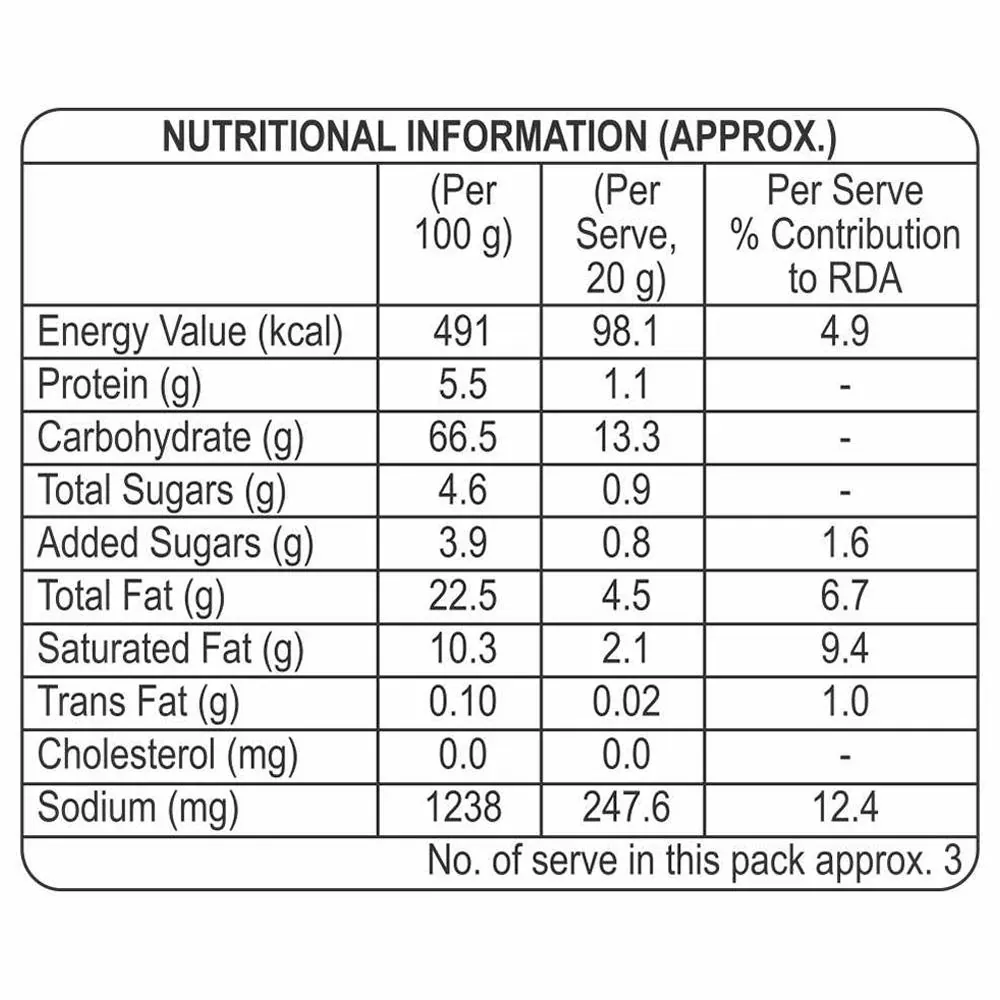 Crax Fritts Cream & Onion Corn And Potato Sticks 57 g view 3
