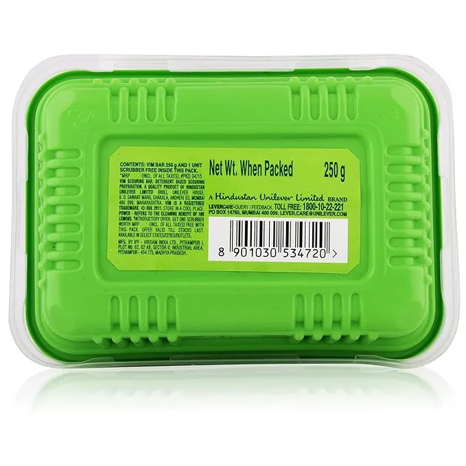 Vim Dishwash Bar Lemon Tub 250 g view 3