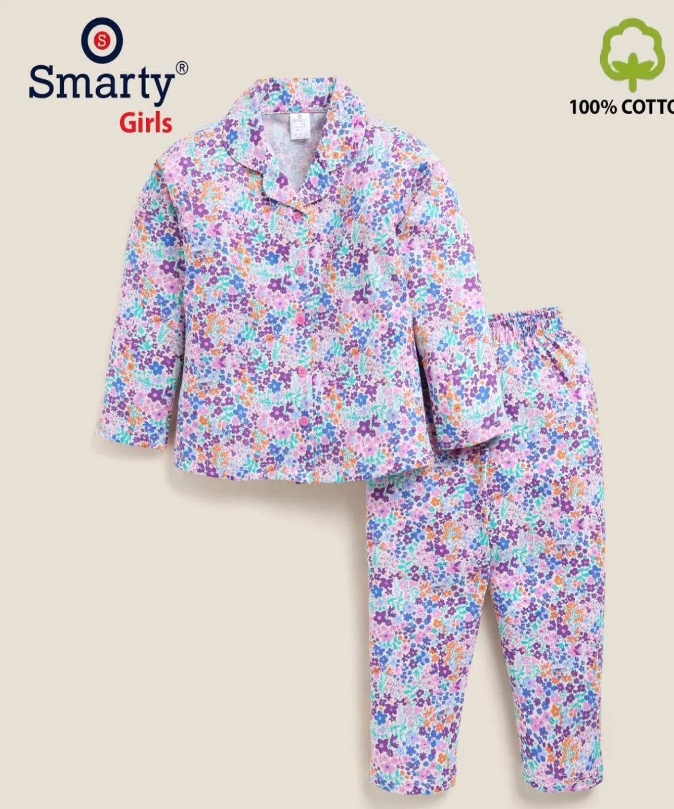 Smarty Girls Night Suit view 2