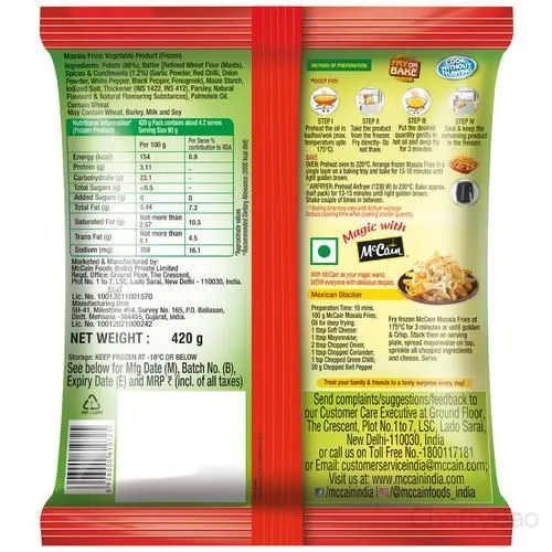 McCain Masala Fries 420 g view 2