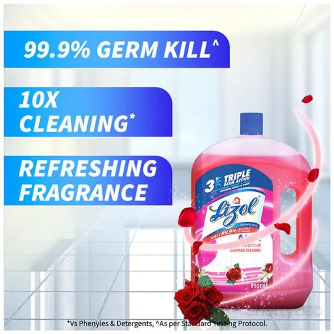 Lizol Disinfectant Surface & Floor Cleaner - Floral 2 L view 4