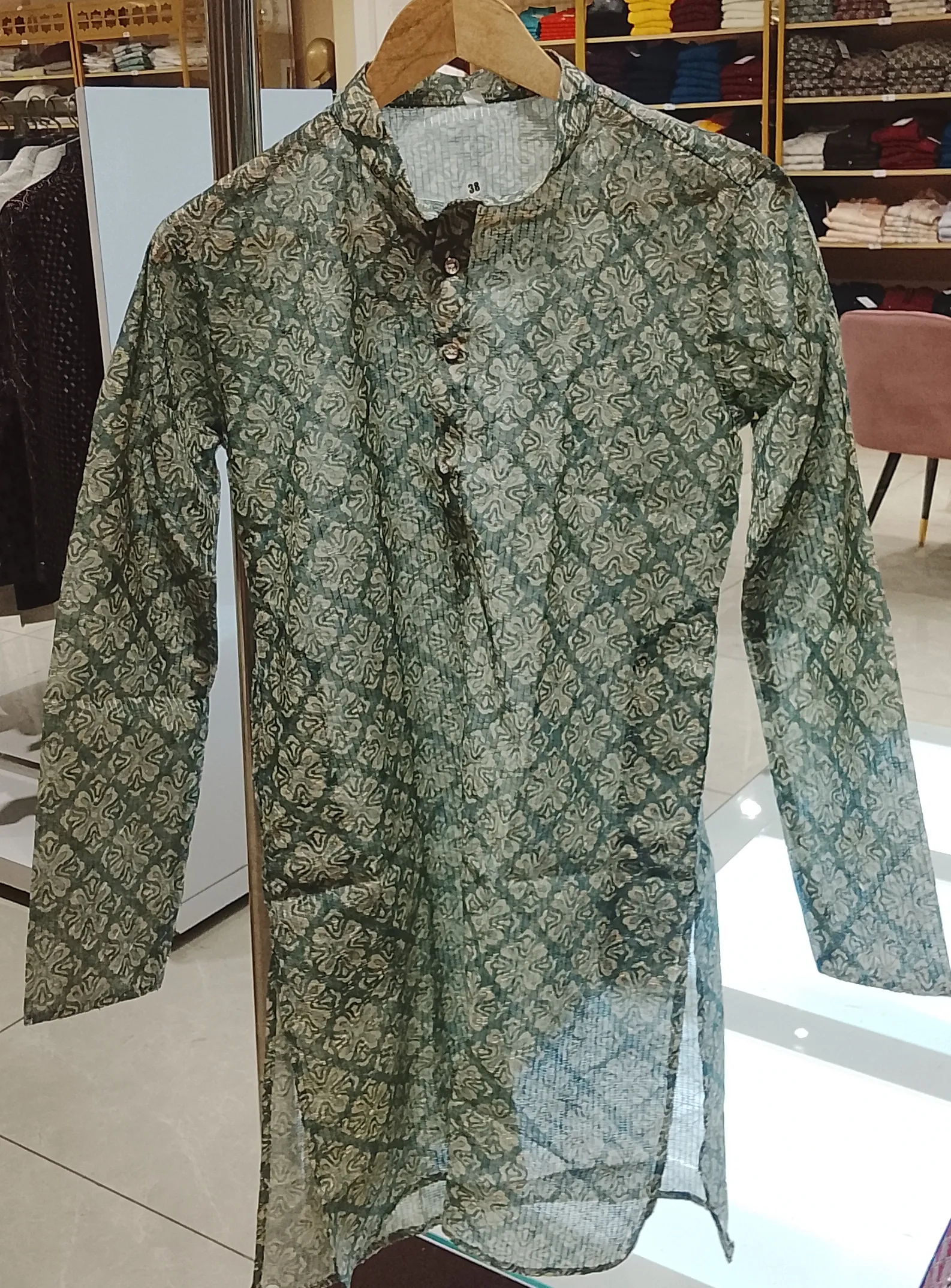 Digital Croset (DN No.16) Kurta view 3