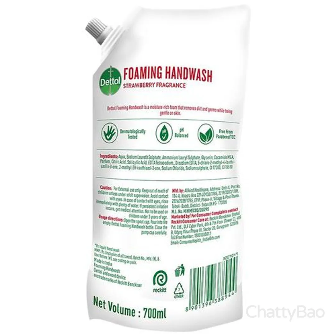 Dettol Handwash Refill - Strawberry 700 ml view 2