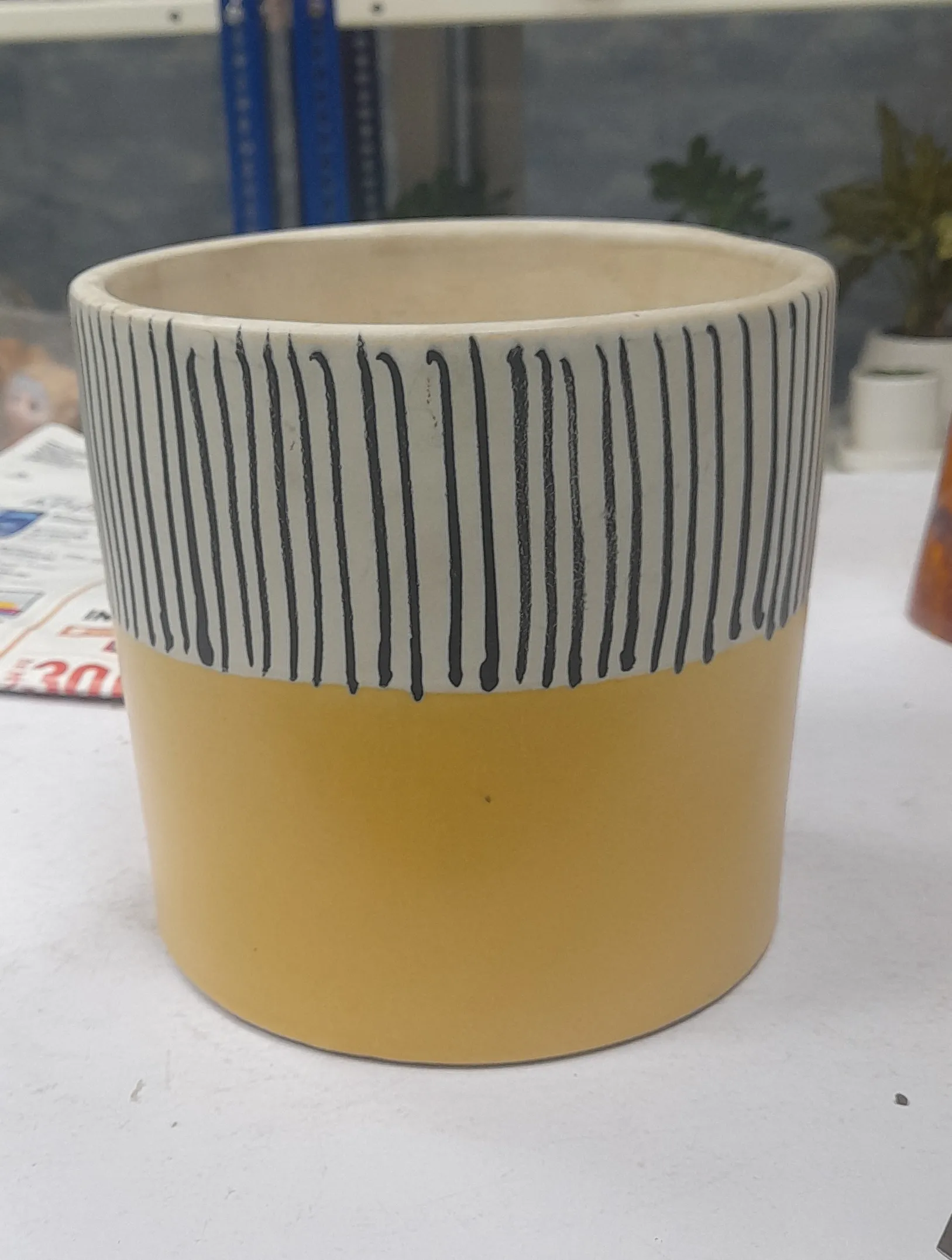 Ceramic Planter 6"H& 6"W view 2