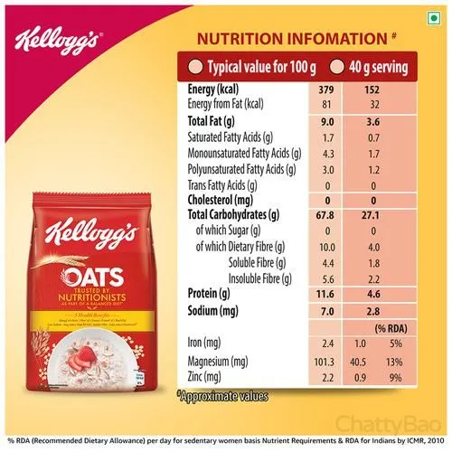 Kelloggs Oats 400 g view 3