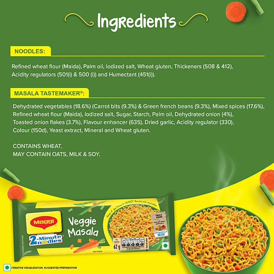 Maggi Veggie Masala Noodles 248 g view 5