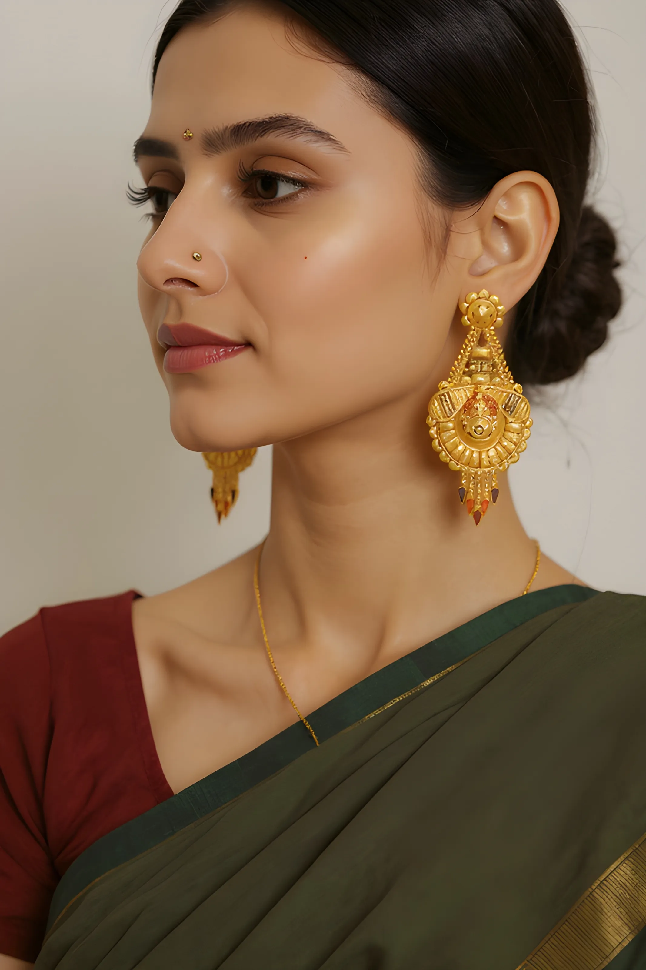 Gold Earrings ✨ view 2