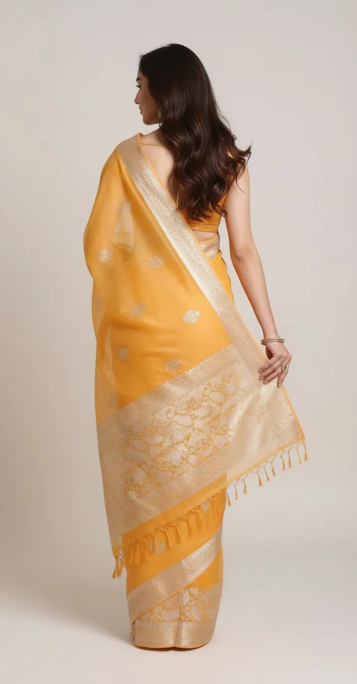 Banarasi Silk Saree. view 2
