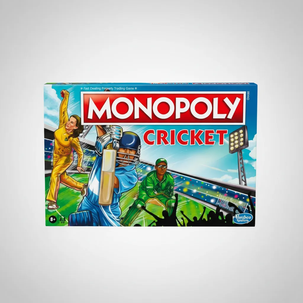 Monopoly Cricket Board Game | Cricket-Themed Monopoly Board Game for Families and Kids | for Ages 8+ | for 2 to 6 Players | Christmas Gift for Kids & Families