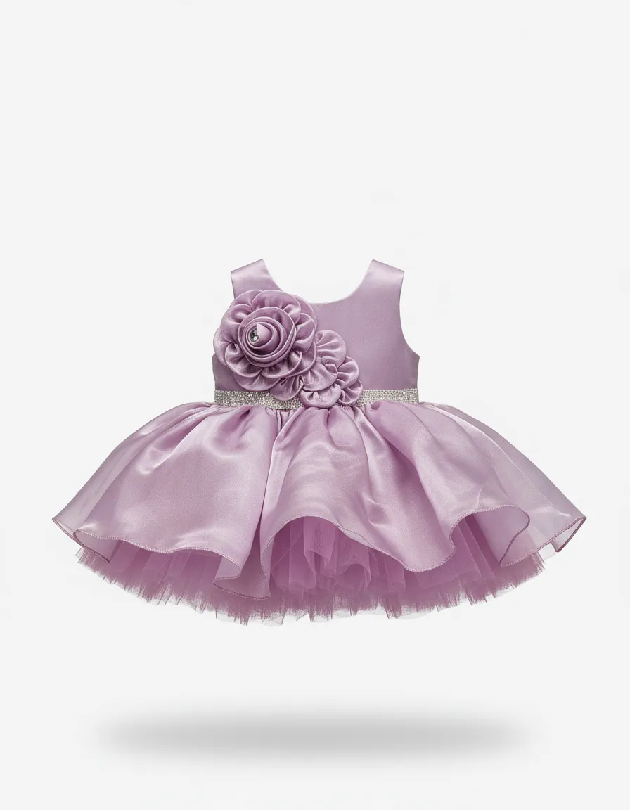 Girls Fancy Frockkj view 2