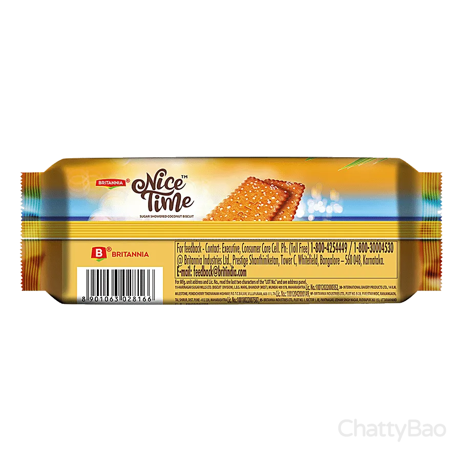 Britannia Nice Time Coconut Biscuit 143 g view 2