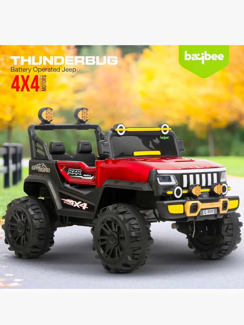 Baybee Thunderbug Battery Operated Jeep view 2