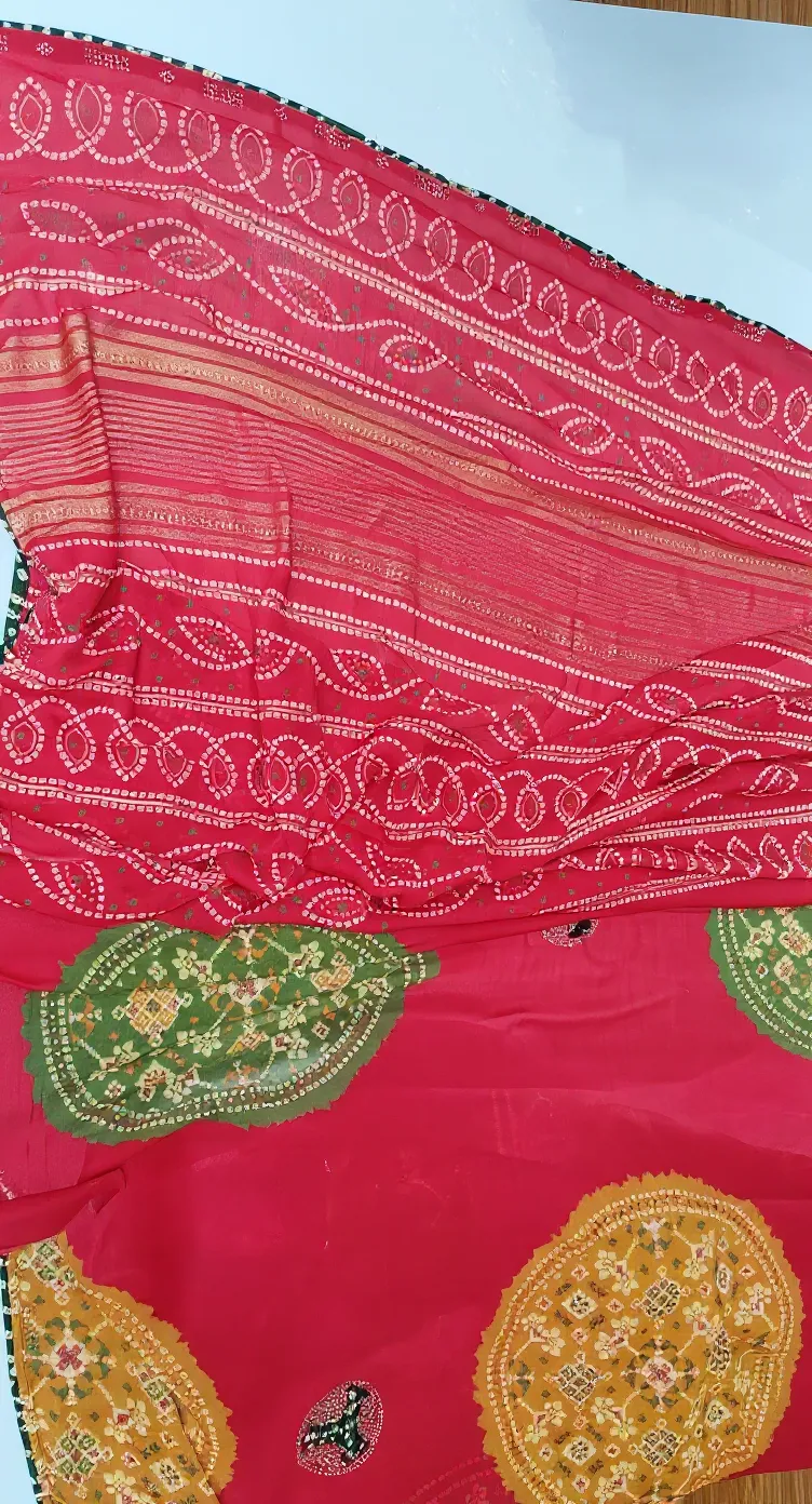 Bandhani Saree view 2