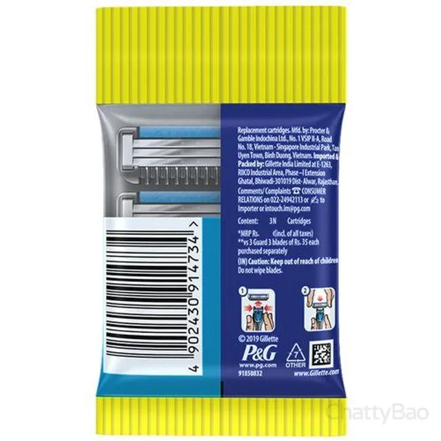 Gillette Guard 3 Cartridge 3 Pieces view 2
