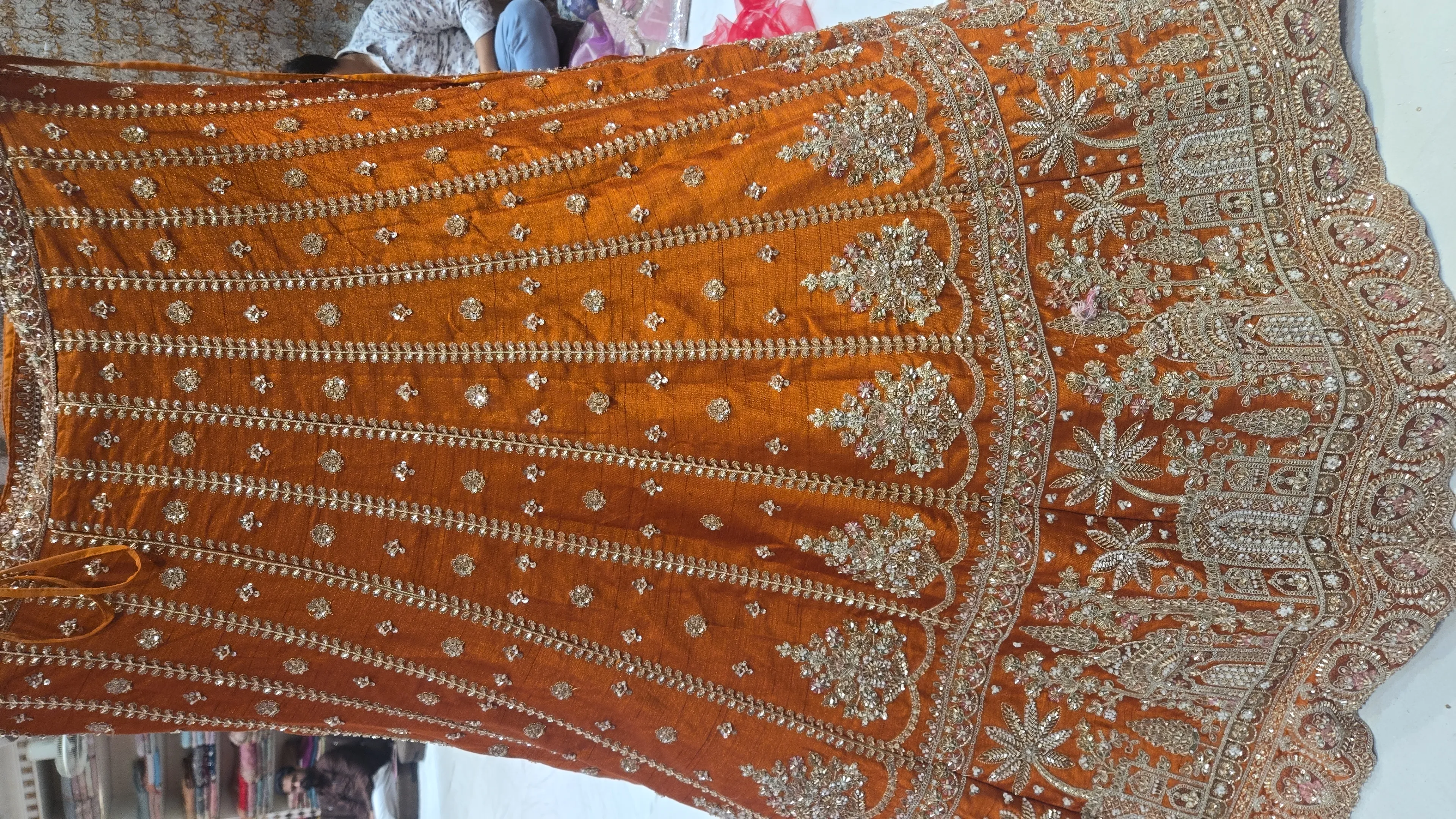 Embroidered Lehenga view 2