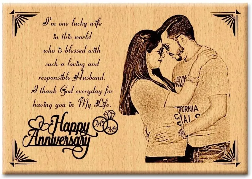 Wooden Engraving 5x7 Inch view 3