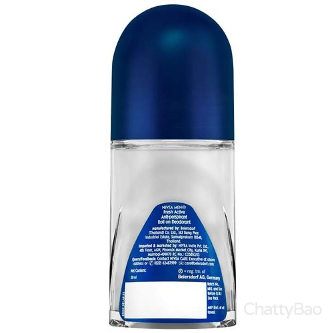 Nivea Men Roll On Deodorant - Fresh Active 50 ml view 2